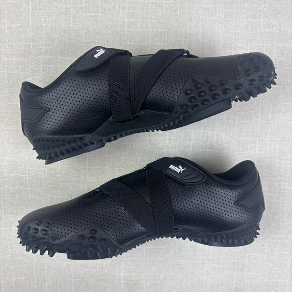 🐼 2024 Puma Mostro Perforated Leather “Black White” 7.5W - Picture 5 of 7